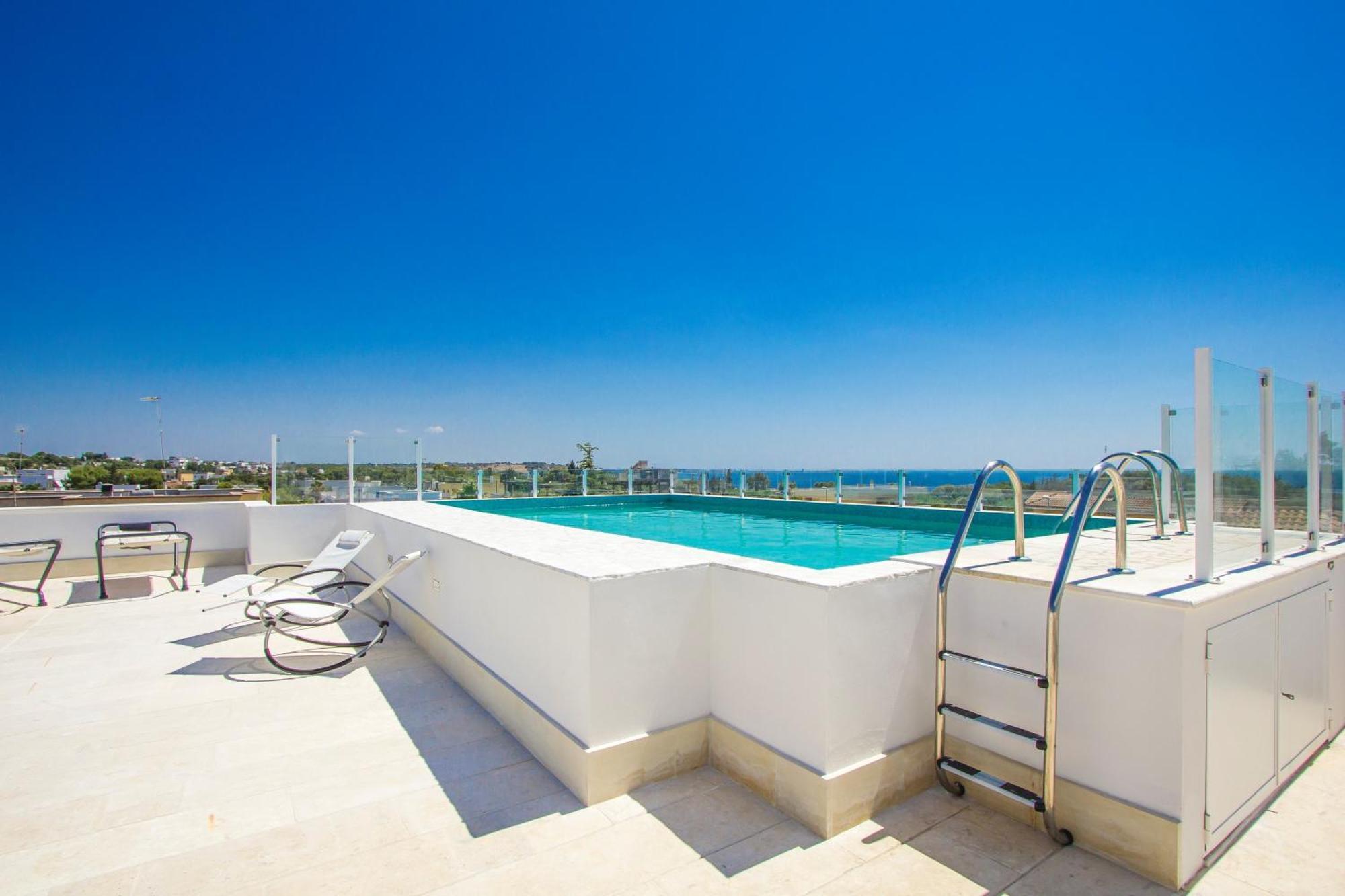 Aparthotel Residence Ludovica - Piscina Panoramica Vista Mare Santa Maria al Bagno Exterior foto